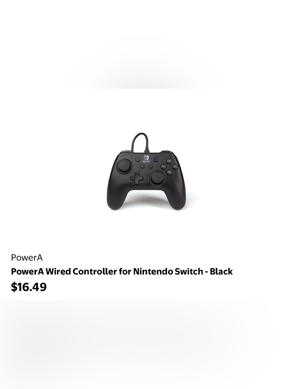 Nintendo Black Wired Pro-Style Controller